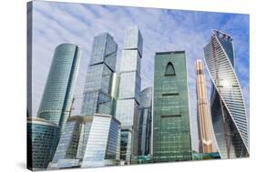 Skyscrapers of the Modern Moscow-City International Business and Finance Development-Gavin Hellier-Stretched Canvas