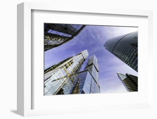 Skyscrapers of the Modern Moscow-City International Business and Finance Development-Gavin Hellier-Framed Photographic Print