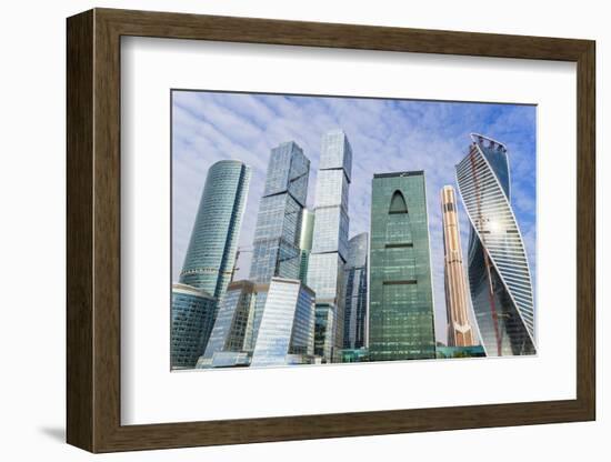 Skyscrapers of the Modern Moscow-City International Business and Finance Development-Gavin Hellier-Framed Photographic Print