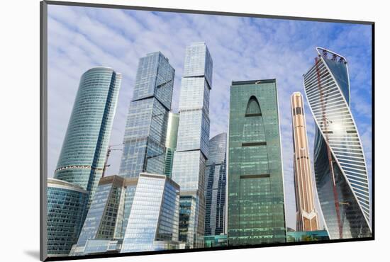 Skyscrapers of the Modern Moscow-City International Business and Finance Development-Gavin Hellier-Mounted Photographic Print