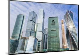 Skyscrapers of the Modern Moscow-City International Business and Finance Development-Gavin Hellier-Mounted Photographic Print