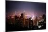 Skyscrapers of Wan Chai at Night, Hong Kong, China, Asia-Andy Brandl-Mounted Photographic Print