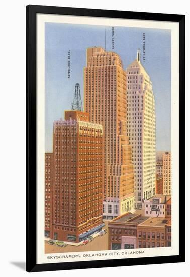 Skyscrapers, Oklahoma City, Oklahoma-null-Framed Art Print