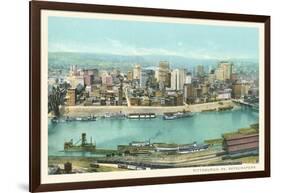 Skyscrapers, Pittsburgh, Pennsylvania-null-Framed Art Print