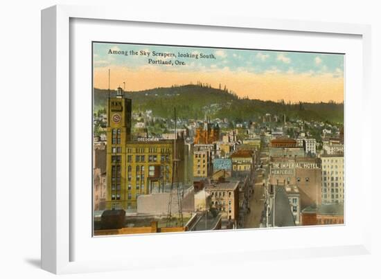 Skyscrapers, Portland, Oregon-null-Framed Art Print