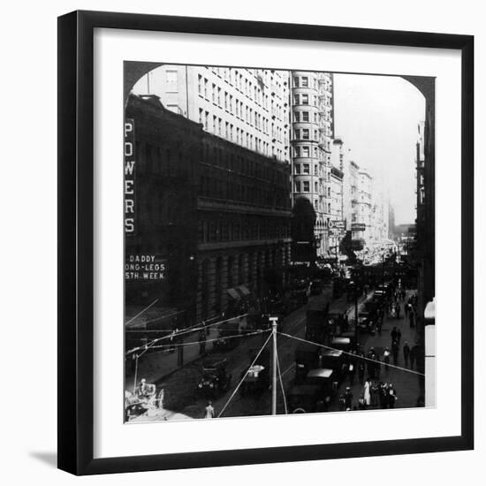 Skyscrapers, Randolph Street, Chicago, Illinois, USA, Early 20th Century-Underwood & Underwood-Framed Premium Photographic Print