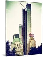 Skyscrapers View, Essex House and New Building at Central Park, New York, Vintage Colors-Philippe Hugonnard-Mounted Photographic Print