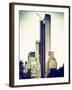 Skyscrapers View, Essex House and New Building at Central Park, New York, Vintage Colors-Philippe Hugonnard-Framed Premium Photographic Print