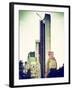 Skyscrapers View, Essex House and New Building at Central Park, New York, Vintage Colors-Philippe Hugonnard-Framed Premium Photographic Print