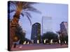 Skyscrapers Viewed from Jacome Plaza, Tucson, Arizona, United States of America, North America-Richard Cummins-Stretched Canvas