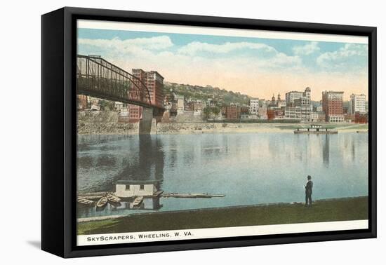 Skyscrapers, Wheeling, West Virginia-null-Framed Stretched Canvas