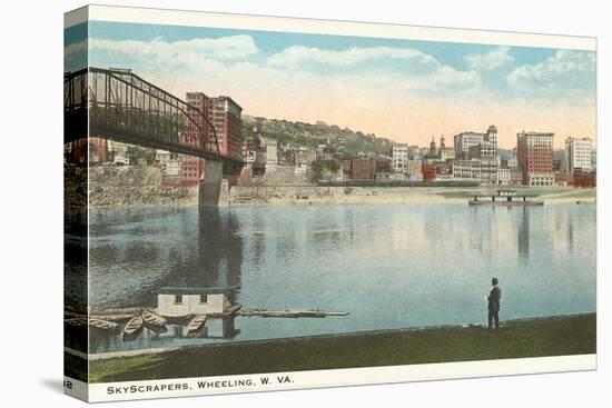 Skyscrapers, Wheeling, West Virginia-null-Stretched Canvas