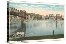 Skyscrapers, Wheeling, West Virginia-null-Stretched Canvas