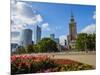 Skyscrapers with Palace of Culture and Science, City Centre, Warsaw, Masovian Voivodeship, Poland,-Karol Kozlowski-Mounted Photographic Print