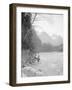 Skyskomish River Fishing, 1906-Asahel Curtis-Framed Giclee Print