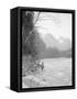 Skyskomish River Fishing, 1906-Asahel Curtis-Framed Stretched Canvas