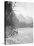 Skyskomish River Fishing, 1906-Asahel Curtis-Stretched Canvas
