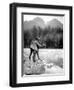 Skyskomish River Fishing, 1906-Asahel Curtis-Framed Giclee Print