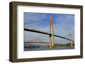 Skytrain Bridge, New Westminster, Vancouver Region, British Columbia, Canada, North America-Richard Cummins-Framed Photographic Print