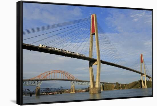 Skytrain Bridge, New Westminster, Vancouver Region, British Columbia, Canada, North America-Richard Cummins-Framed Stretched Canvas