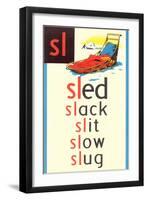 SL for Sled-null-Framed Art Print