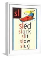 SL for Sled-null-Framed Art Print