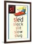 SL for Sled-null-Framed Art Print