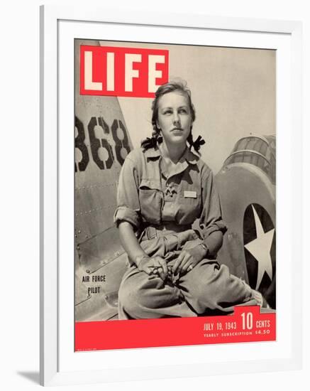 Slade Learns to be Ferry Pilot for Air Force, Women's Flying Training Detachment, July 19, 1943-Peter Stackpole-Framed Photographic Print