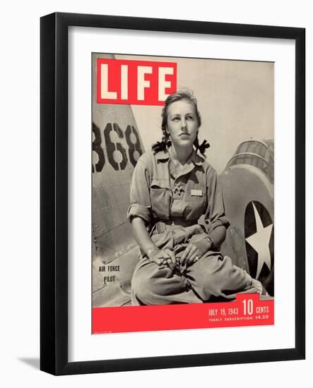 Slade Learns to be Ferry Pilot for Air Force, Women's Flying Training Detachment, July 19, 1943-Peter Stackpole-Framed Premium Photographic Print