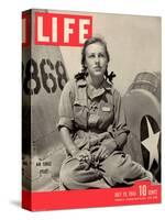 Slade Learns to be Ferry Pilot for Air Force, Women's Flying Training Detachment, July 19, 1943-Peter Stackpole-Stretched Canvas