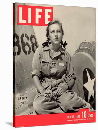 Slade Learns to be Ferry Pilot for Air Force, Women's Flying Training Detachment, July 19, 1943-Peter Stackpole-Stretched Canvas