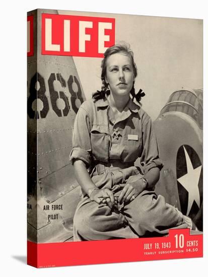 Slade Learns to be Ferry Pilot for Air Force, Women's Flying Training Detachment, July 19, 1943-Peter Stackpole-Stretched Canvas