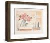 Slanted Flower Vase-Renate Holzner-Framed Art Print