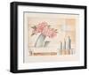 Slanted Flower Vase-Renate Holzner-Framed Art Print