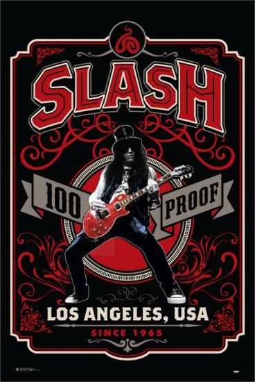 Slash- 100 Proof Los Angeles-null-Lamina Framed Poster