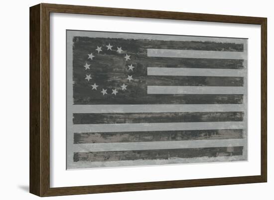 Slate American Flag-Sue Schlabach-Framed Art Print