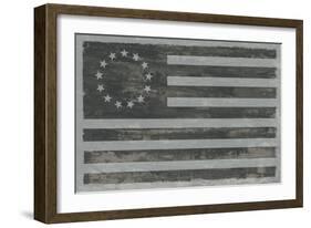 Slate American Flag-Sue Schlabach-Framed Art Print