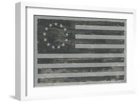 Slate American Flag-Sue Schlabach-Framed Art Print