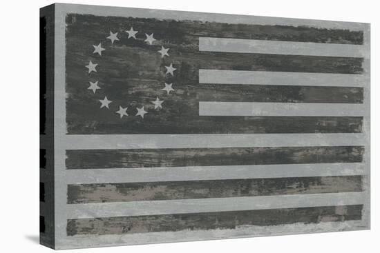 Slate American Flag-Sue Schlabach-Stretched Canvas