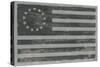 Slate American Flag-Sue Schlabach-Stretched Canvas