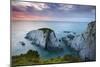 Slate Cliffs Near Morte Point at Sunset, Mortehoe, North Devon, England. Summer-Adam Burton-Mounted Photographic Print