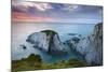 Slate Cliffs Near Morte Point at Sunset, Mortehoe, North Devon, England. Summer-Adam Burton-Mounted Photographic Print