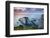 Slate Cliffs Near Morte Point at Sunset, Mortehoe, North Devon, England. Summer-Adam Burton-Framed Photographic Print