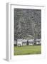 Slate Mine Waste Mountain And Houses-Martin Bond-Framed Photographic Print