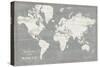 Slate World Map-Sue Schlabach-Stretched Canvas