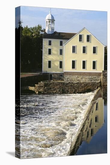 Slater's Mill, First U.S. Textile Factory, Pawtucket, Rhode Island-null-Stretched Canvas