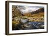 Slaters Bridge in Little Langdale November-null-Framed Photographic Print