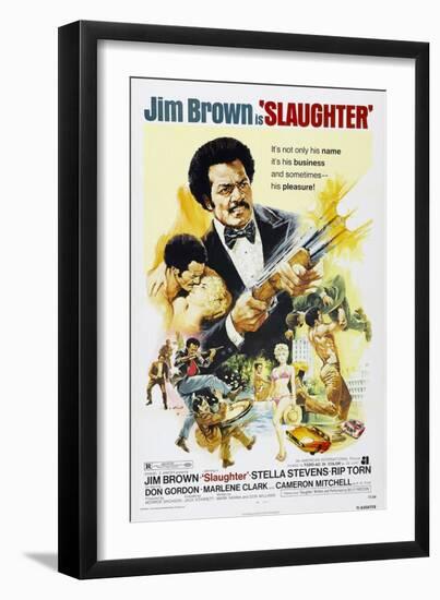 Slaughter, Jim Brown, 1972-null-Framed Premium Giclee Print