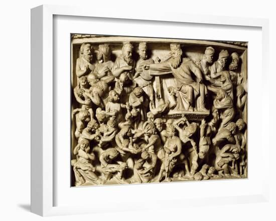 Slaughter of the Innocents, the Scene from the Life of Christ-Giovanni Pisano-Framed Giclee Print