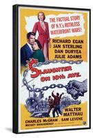 Slaughter on Tenth Avenue, from Top: Jan Sterling, Richard Egan, Julie Adams, 1957-null-Framed Art Print